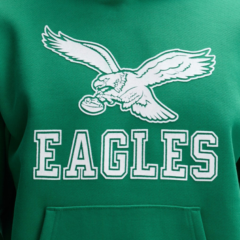 Philadelphia Eagles IconicFleece Flocked Hoodie Kelly Green