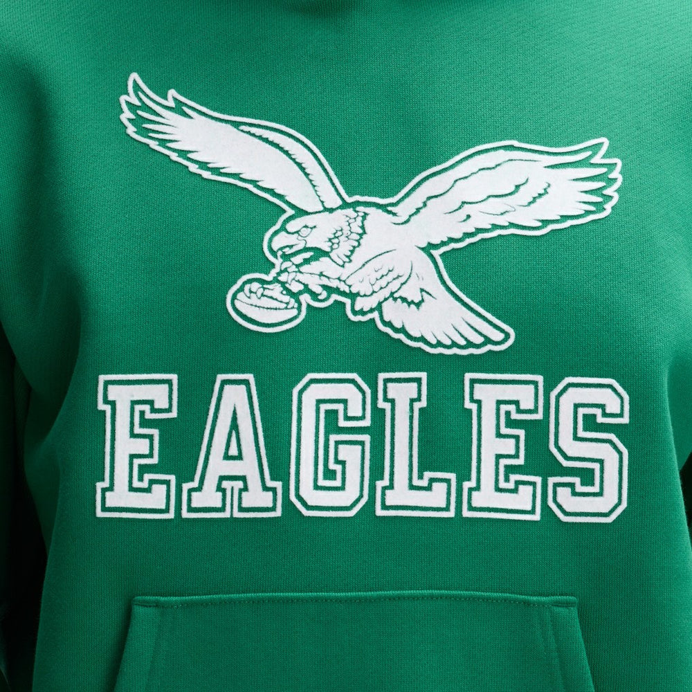 Philadelphia Eagles IconicFleece Flocked Hoodie Kelly Green