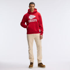 Kansas City Chiefs IconicFleece Flocked Hoodie Red