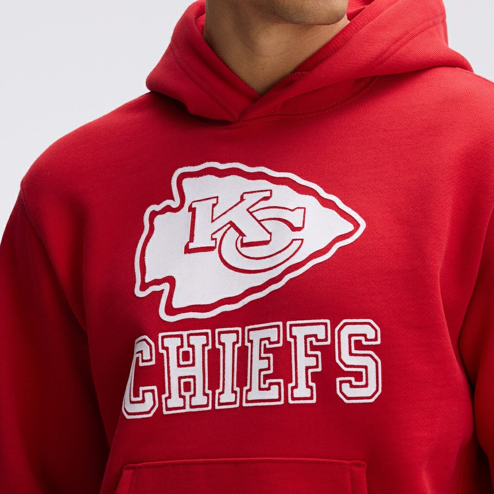Kansas City Chiefs IconicFleece Flocked Hoodie Red