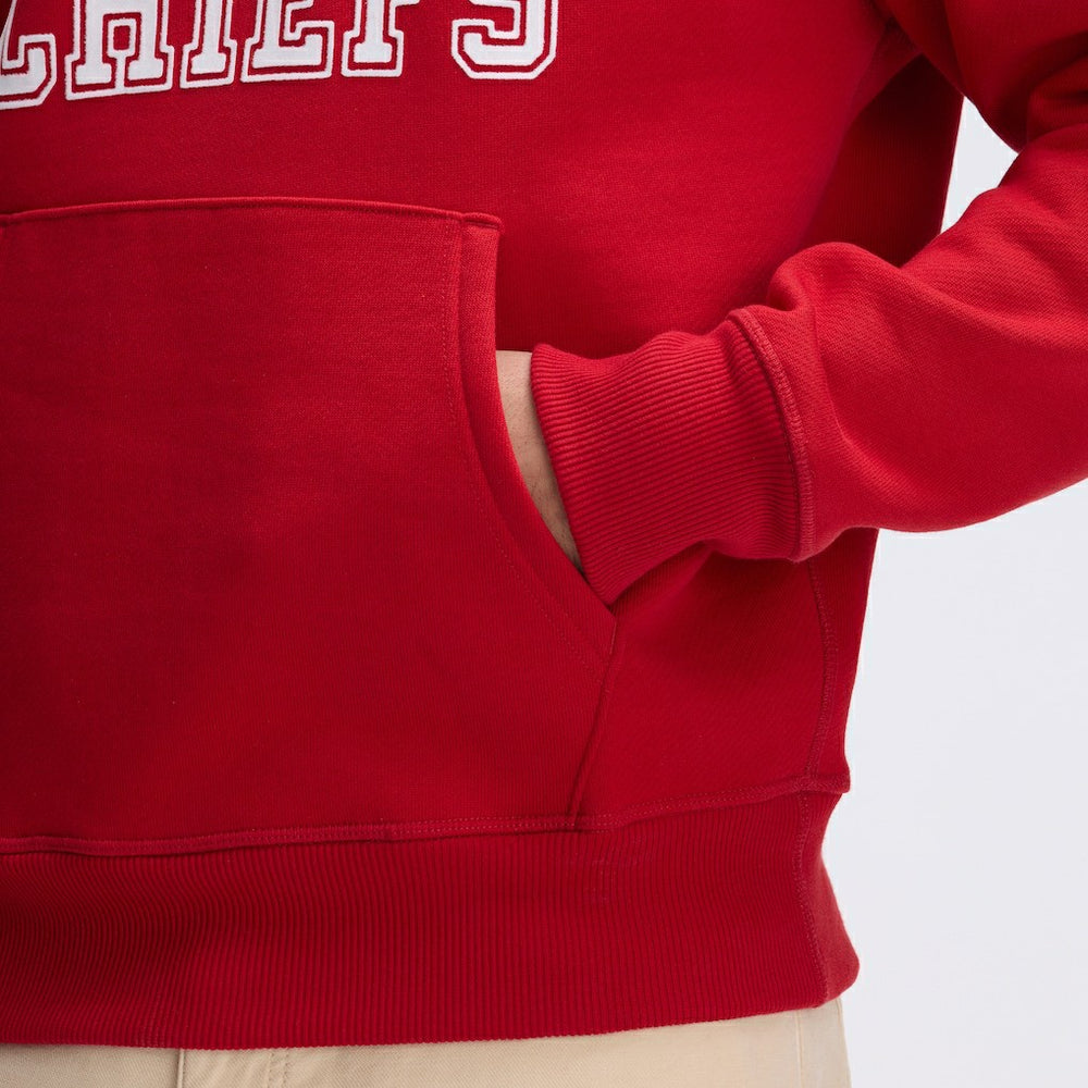 Kansas City Chiefs IconicFleece Flocked Hoodie Red