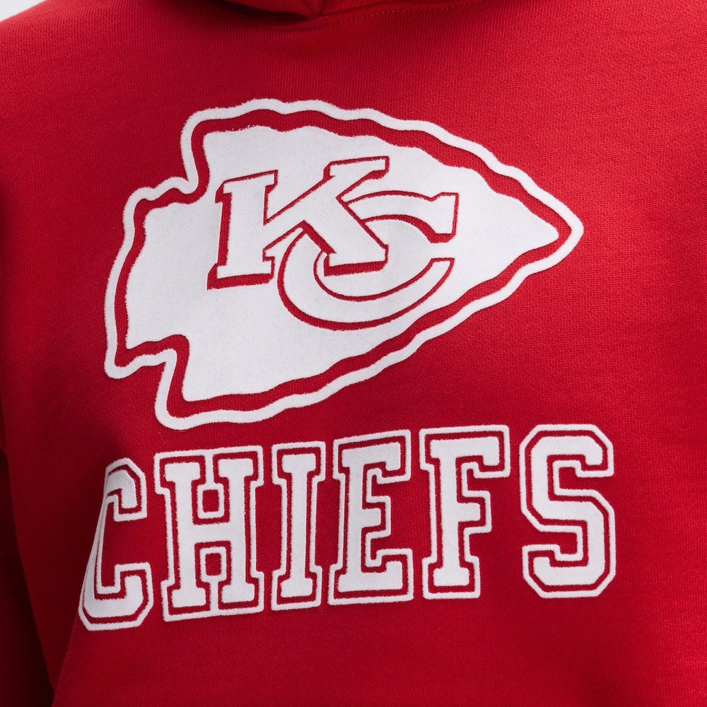 Kansas City Chiefs IconicFleece Flocked Hoodie Red