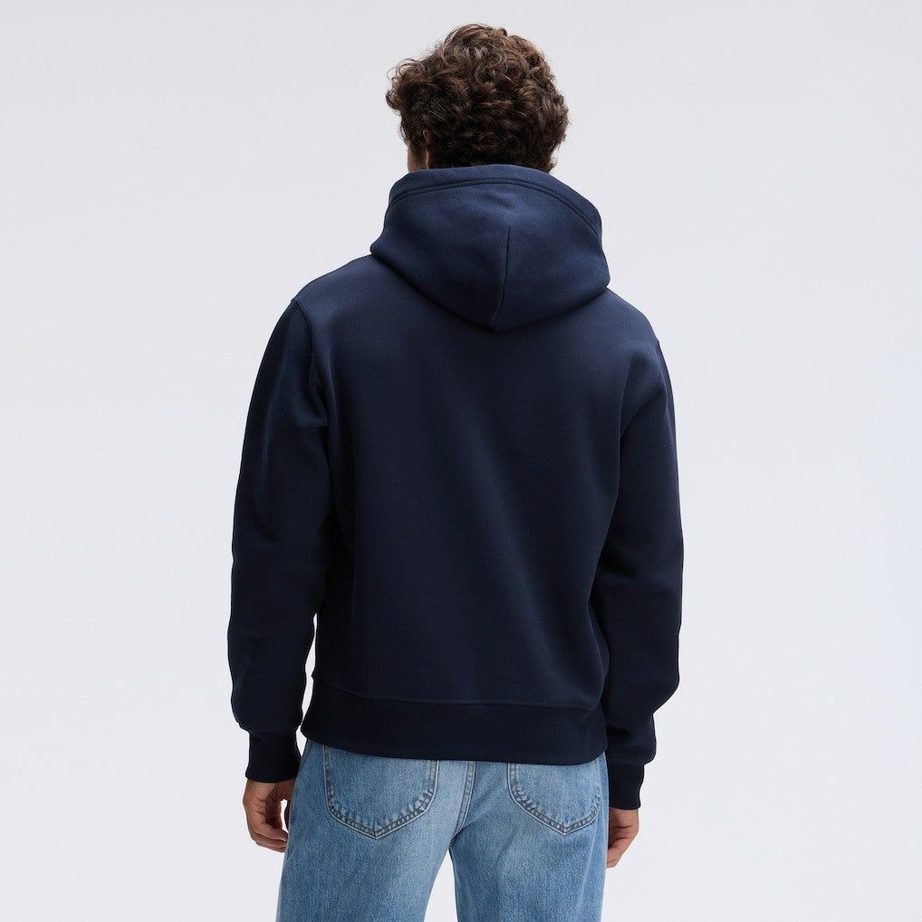 Chicago Bears IconicFleece Flocked Hoodie Navy