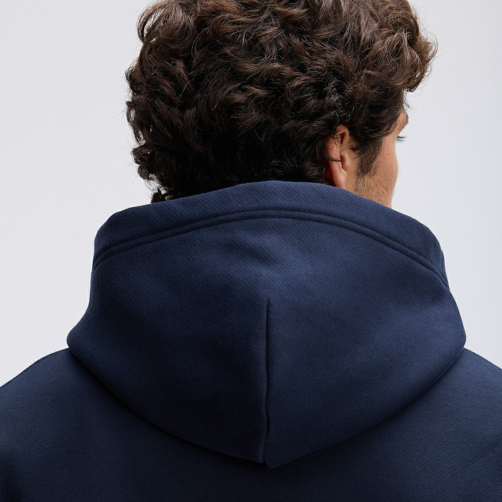 Chicago Bears IconicFleece Flocked Hoodie Navy