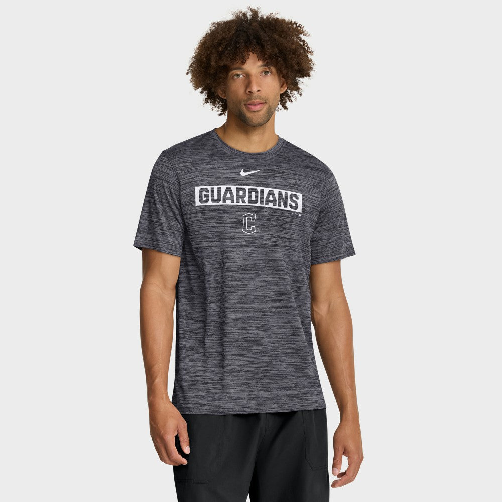 Cleveland Guardians Nike Velocity Dri-FIT T-Shirt - Black T-shirts