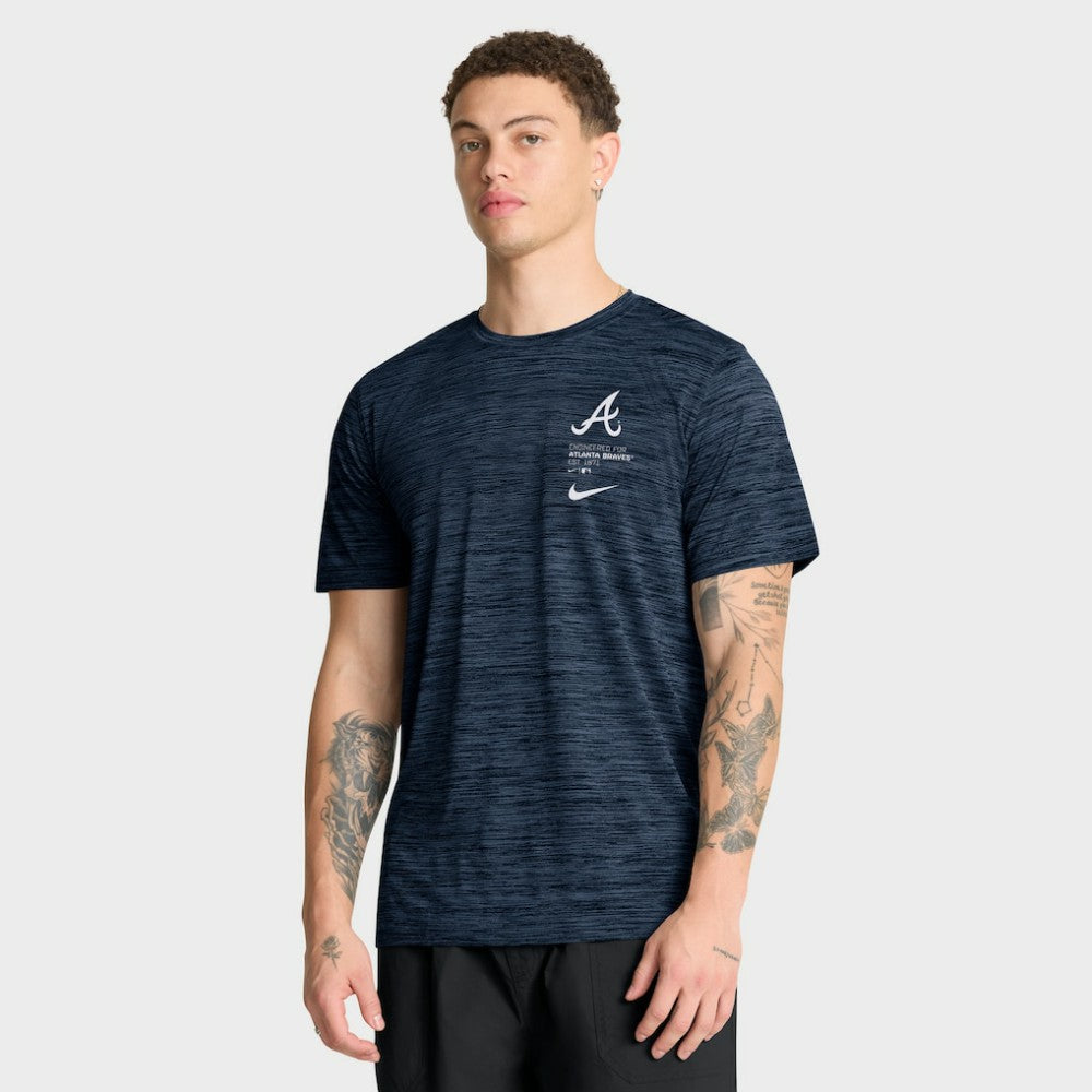 Atlanta Braves Nike Velocity Dri-FIT T-Shirt - Navy T-shirts
