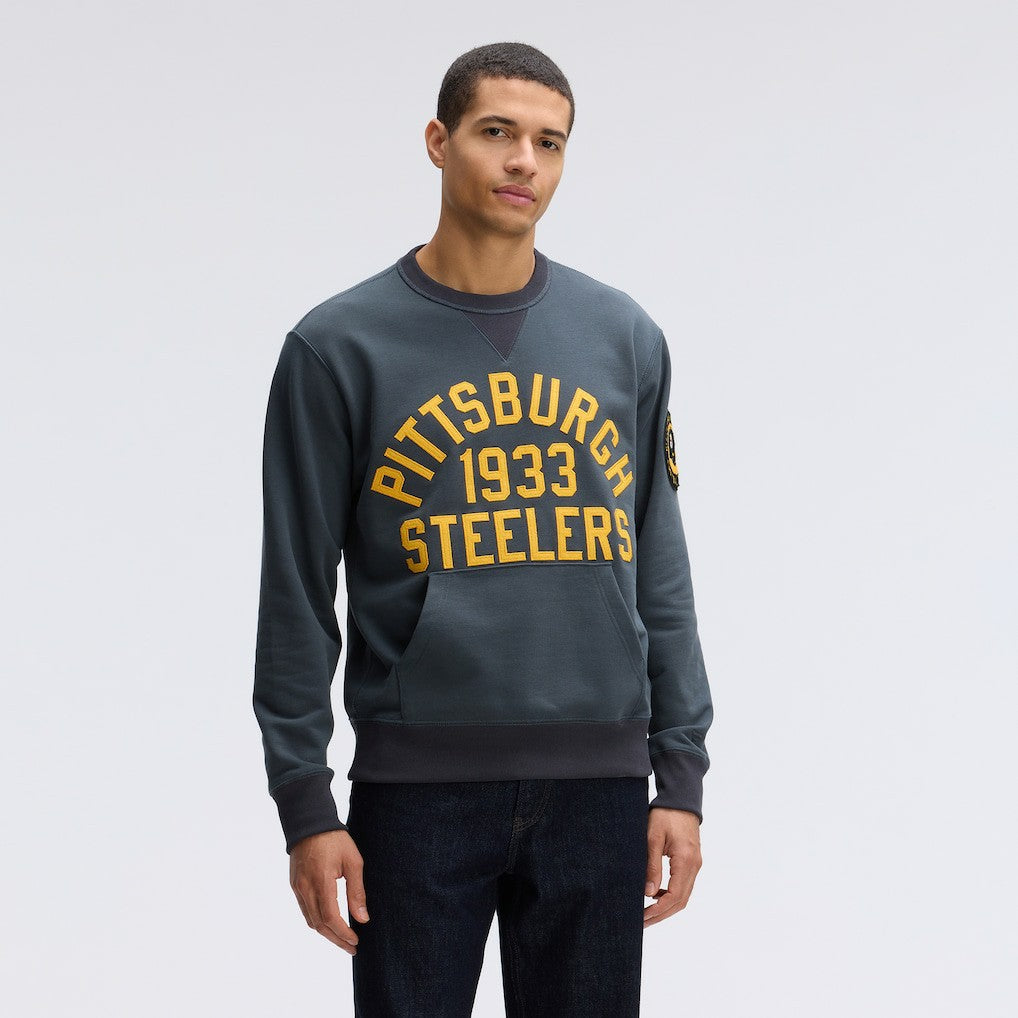 Pittsburgh Steelers IconicFleece Pocket Sweatshirt Charcoal