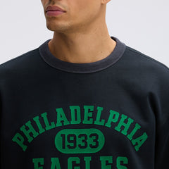 Philadelphia Eagles IconicFleece Short Sleeve Sweatshirt Black