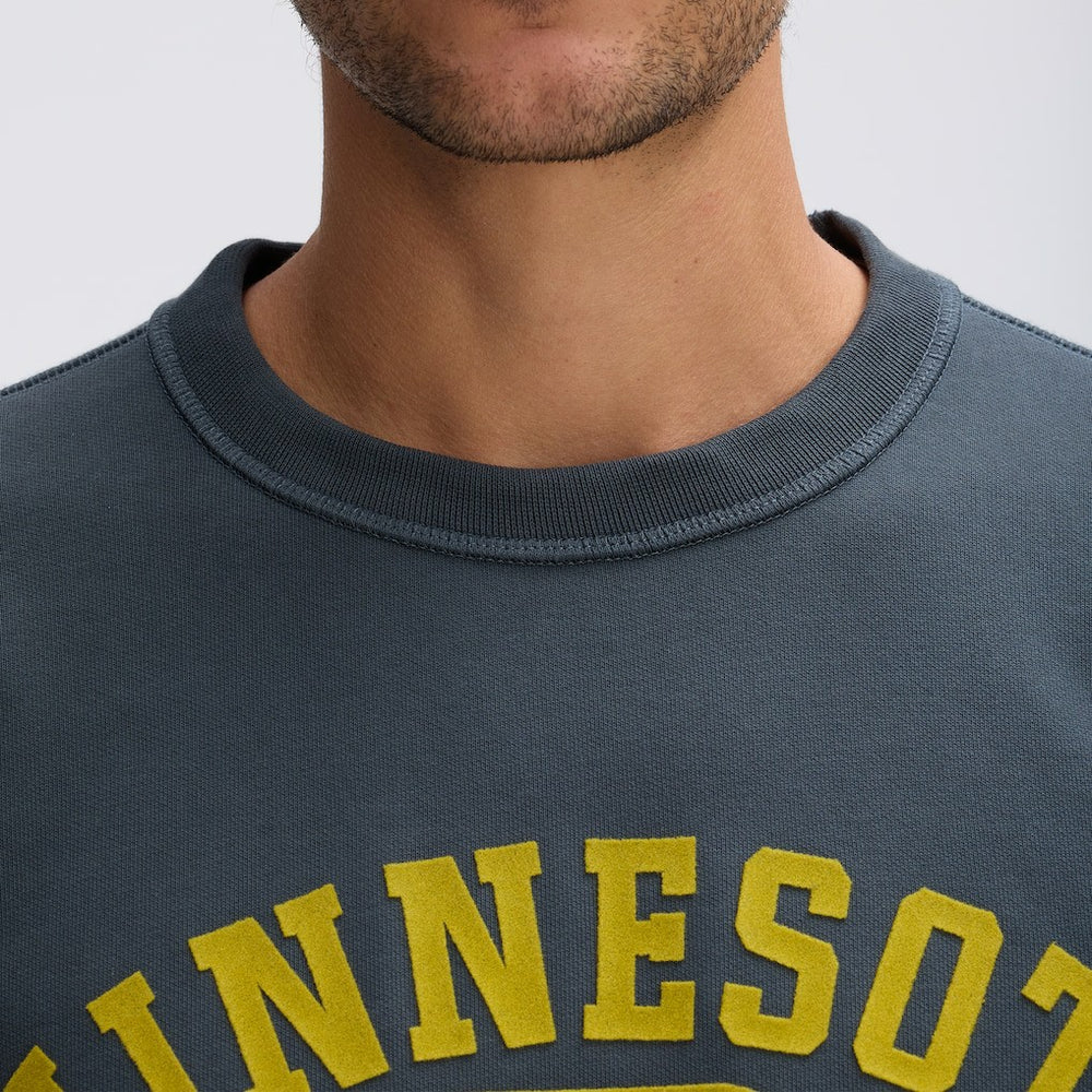 Minnesota Vikings IconicFleece Short Sleeve Sweatshirt Charcoal