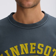 Minnesota Vikings IconicFleece Short Sleeve Sweatshirt Charcoal