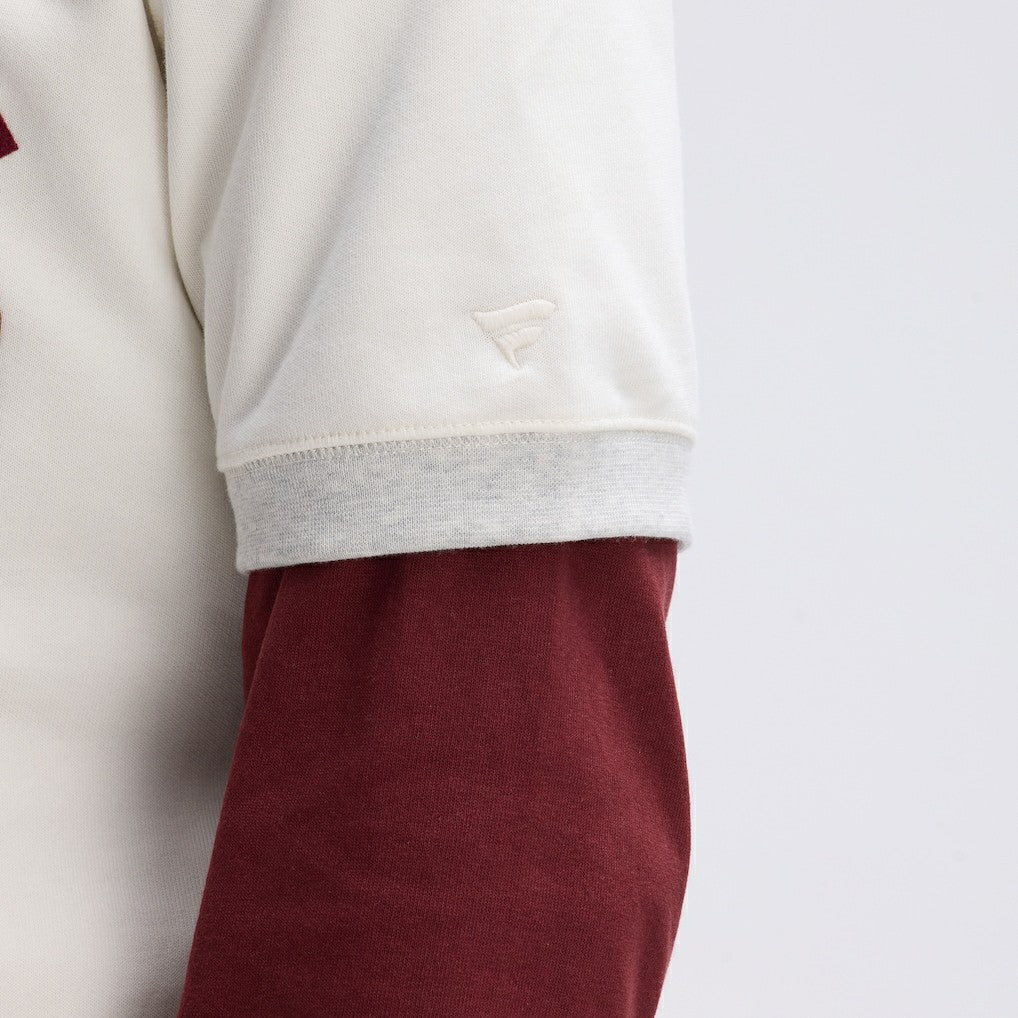 Washington Commanders IconicFleece Short Sleeve Sweatshirt Oatmeal