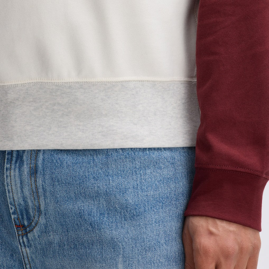 Washington Commanders IconicFleece Short Sleeve Sweatshirt Oatmeal