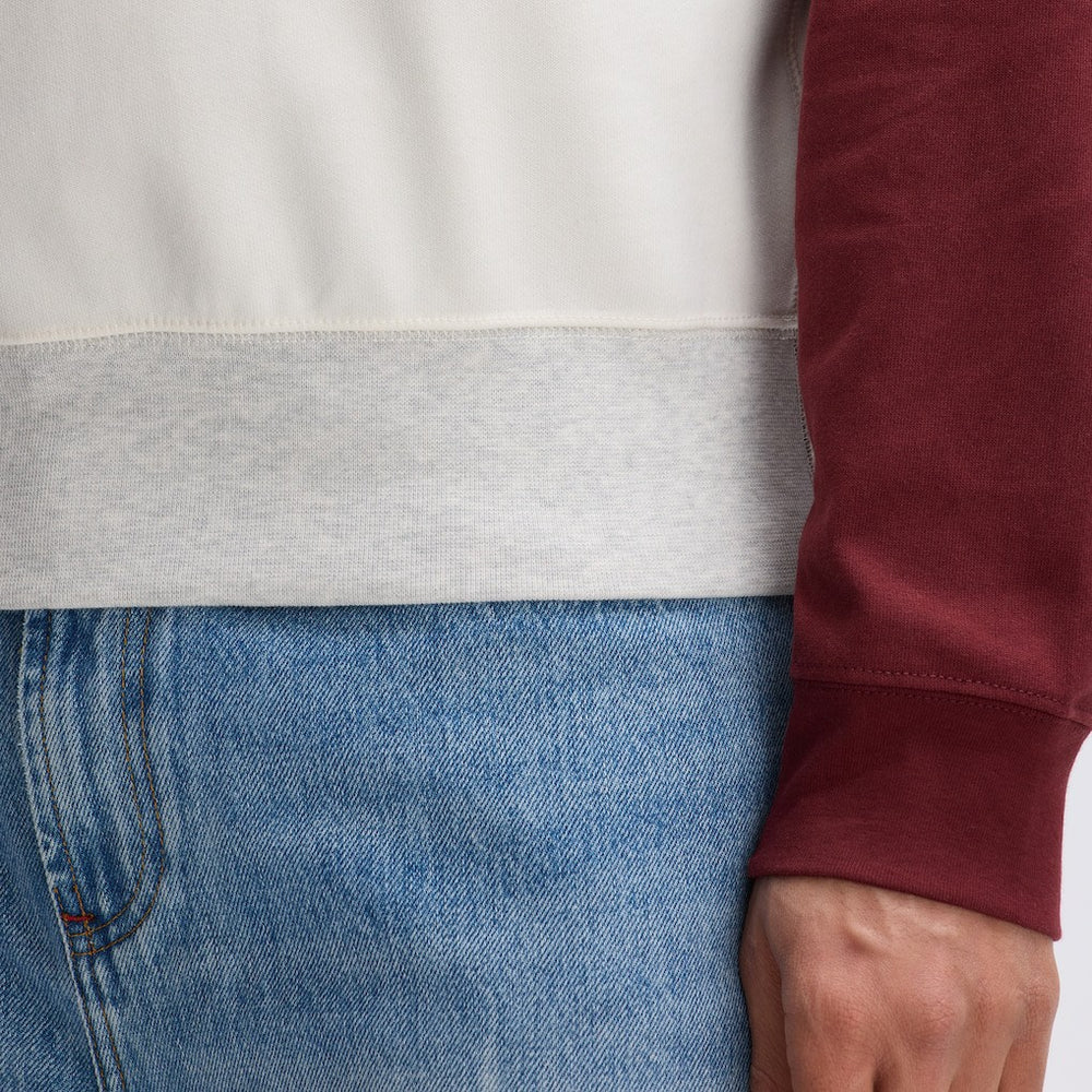Washington Commanders IconicFleece Short Sleeve Sweatshirt Oatmeal