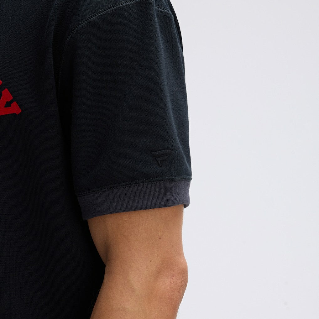Kansas City Chiefs IconicFleece Short Sleeve Sweatshirt Black