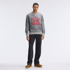 San Francisco 49ers IconicFleece Pocket Sweatshirt Athletic Heather Gray