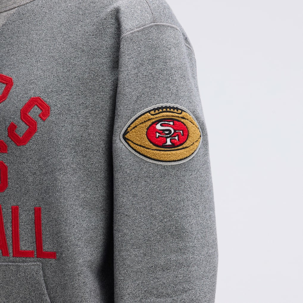 San Francisco 49ers IconicFleece Pocket Sweatshirt Athletic Heather Gray