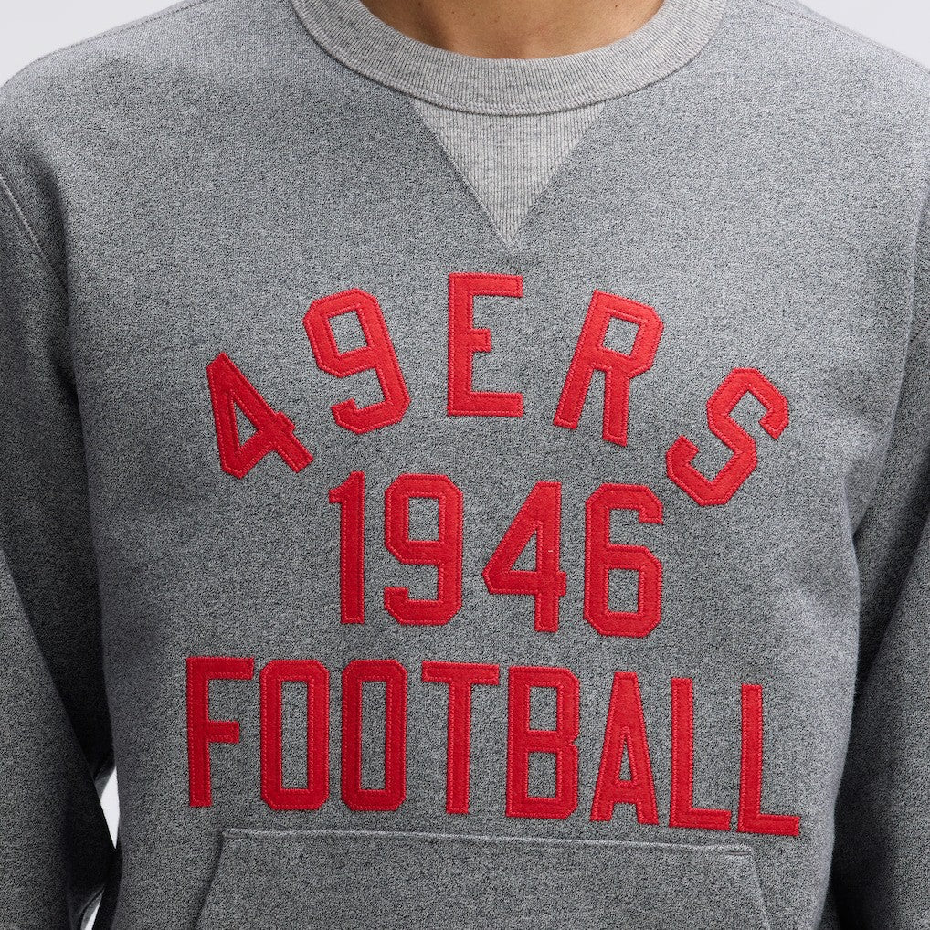 San Francisco 49ers IconicFleece Pocket Sweatshirt Athletic Heather Gray