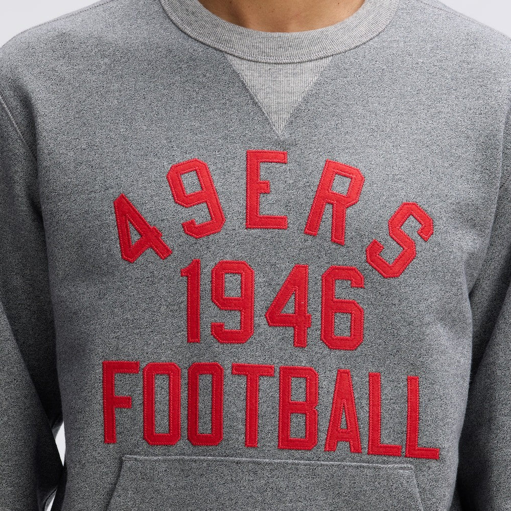 San Francisco 49ers IconicFleece Pocket Sweatshirt Athletic Heather Gray