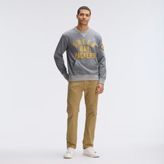 Green Bay Packers IconicFleece Pocket Sweatshirt Athletic Heather Gray