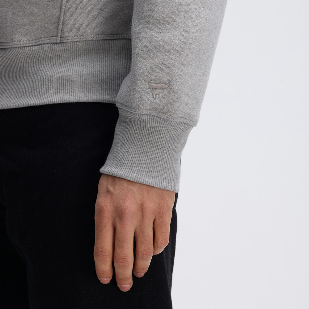 Las Vegas Raiders IconicFleece Flocked Hoodie Heather Gray