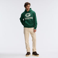 Green Bay Packers IconicFleece Flocked Hoodie Green