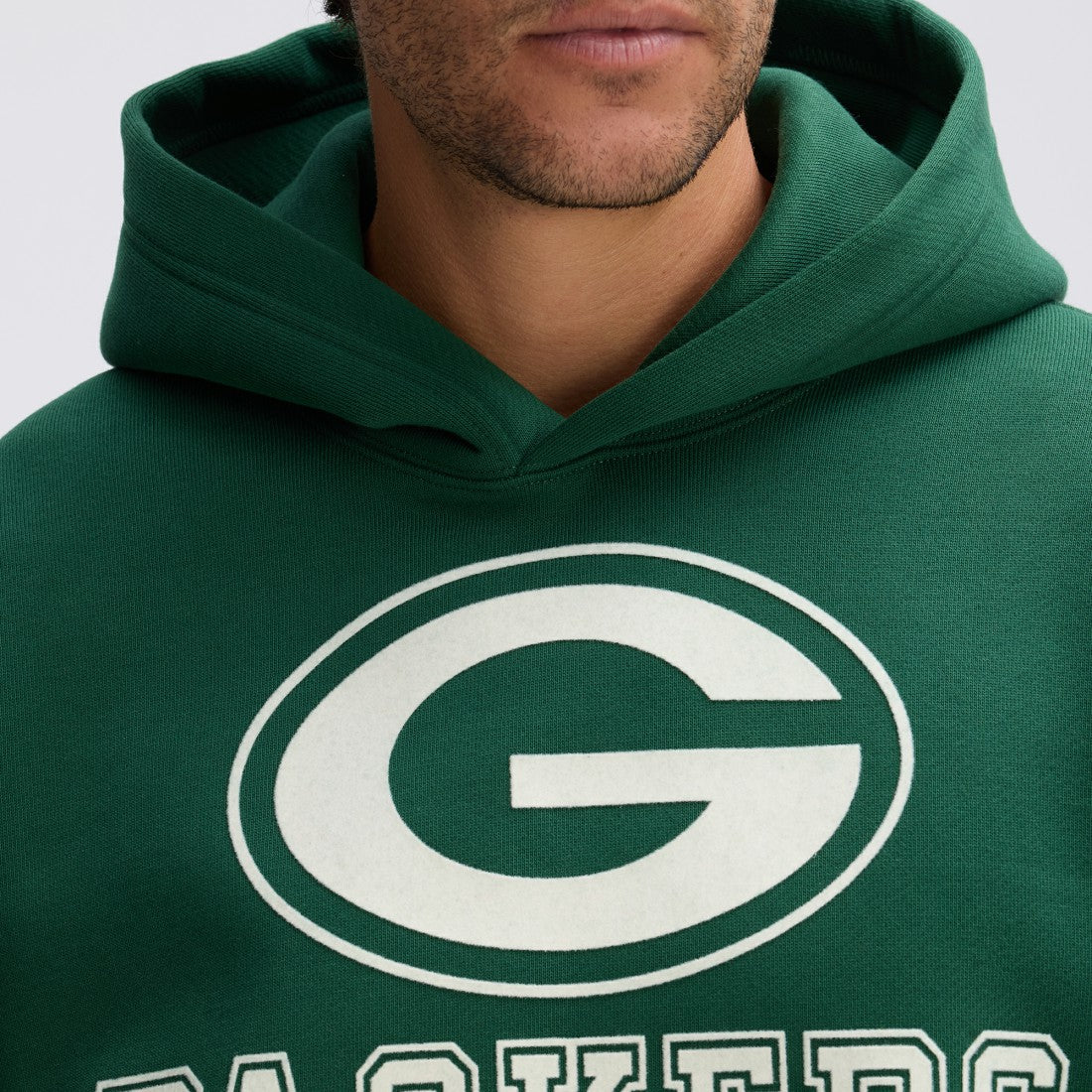 Green Bay Packers IconicFleece Flocked Hoodie Green
