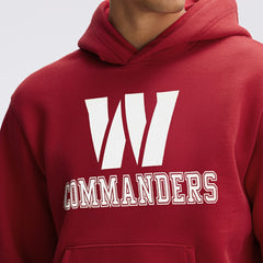 Washington Commanders IconicFleece Flocked Hoodie Burgundy