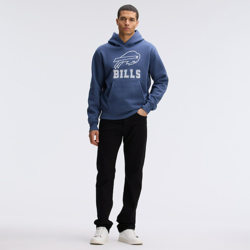 Buffalo Bills IconicFleece Flocked Hoodie Royal