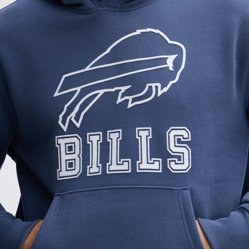 Buffalo Bills IconicFleece Flocked Hoodie Royal