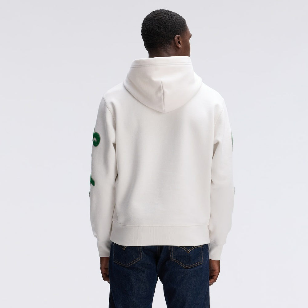 Philadelphia Eagles IconicFleece Letterman Hoodie Oatmeal
