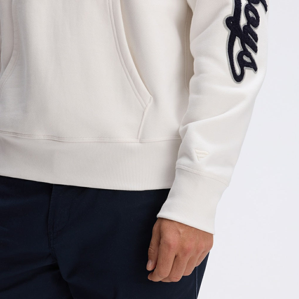 Dallas Cowboys IconicFleece Letterman Hoodie Oatmeal