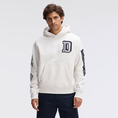 Dallas Cowboys IconicFleece Letterman Hoodie Oatmeal