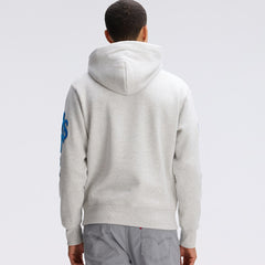 Detroit Lions IconicFleece Letterman Hoodie Heather Gray
