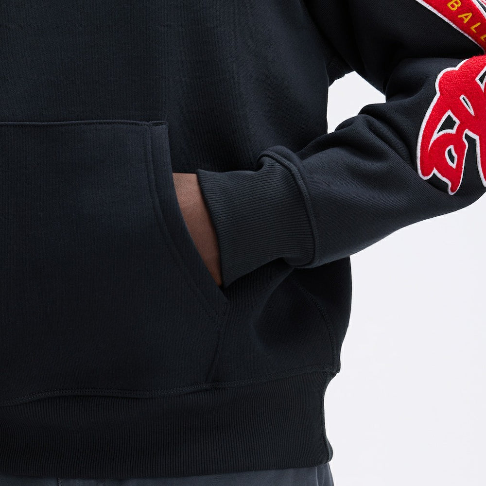 Kansas City Chiefs IconicFleece Letterman Hoodie Black