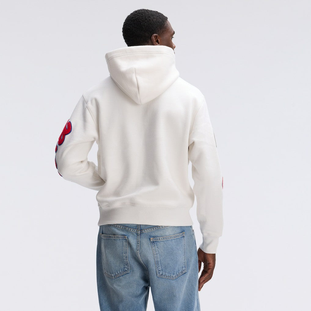 Buffalo Bills IconicFleece Letterman Hoodie Oatmeal