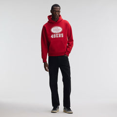 San Francisco 49ers IconicFleece Flocked Hoodie Scarlet