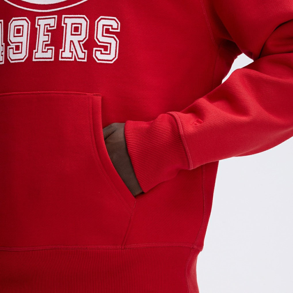 San Francisco 49ers IconicFleece Flocked Hoodie Scarlet