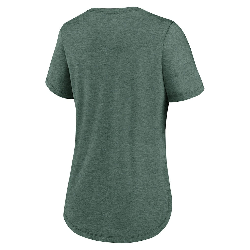 New York Jets Women's The City Never Sleeps Tri-Blend T-Shirt Heather Green