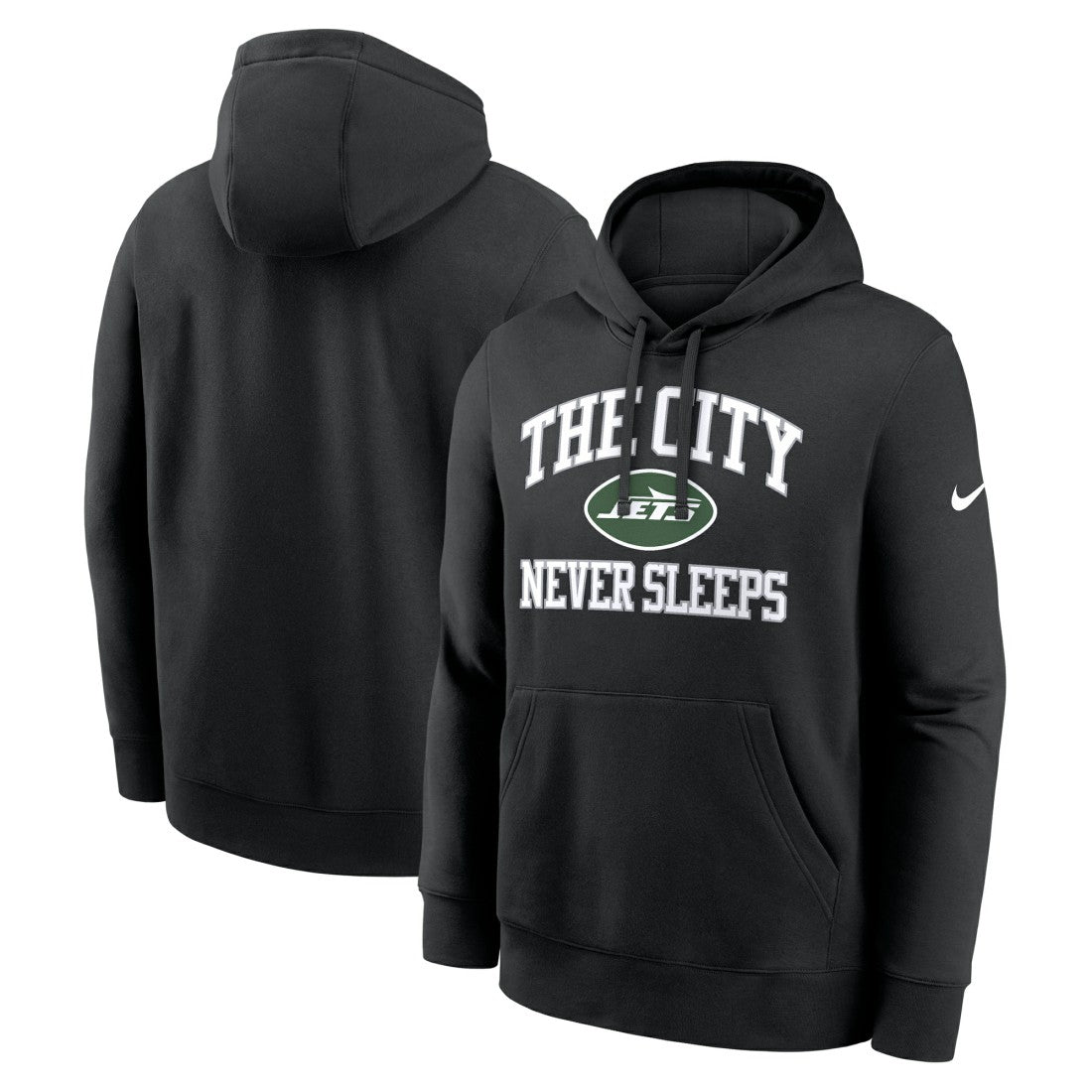 New York Jets The City Never Sleeps Club Fleece Hoodie Black