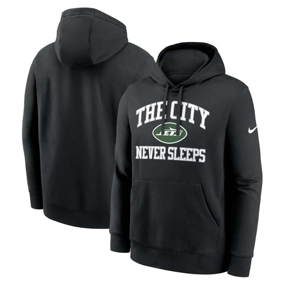New York Jets The City Never Sleeps Club Fleece Hoodie Black