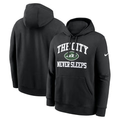 New York Jets The City Never Sleeps Club Fleece Hoodie Black