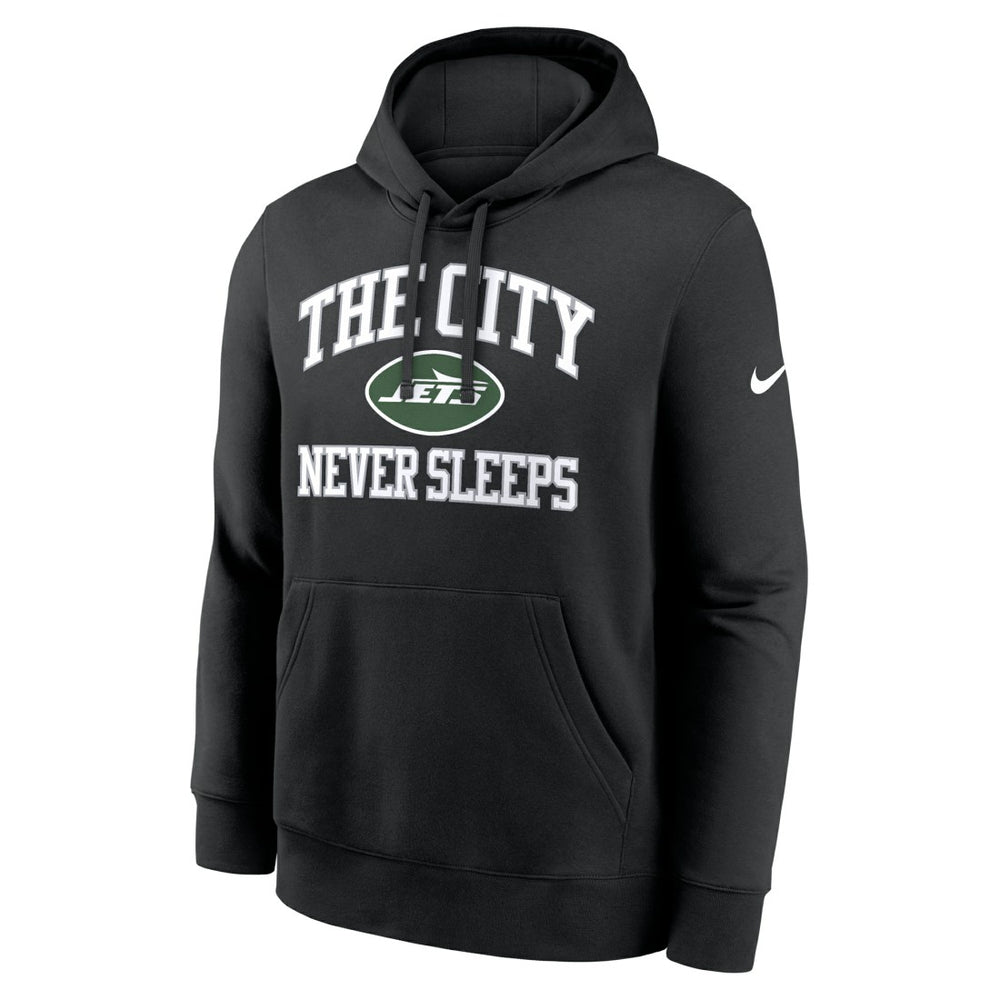 New York Jets The City Never Sleeps Club Fleece Hoodie Black