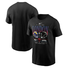 Los Angeles Rams vs. Jacksonville Jaguars International Games London 2025 T-Shirt Black