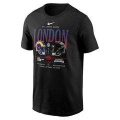 Los Angeles Rams vs. Jacksonville Jaguars International Games London 2025 T-Shirt Black