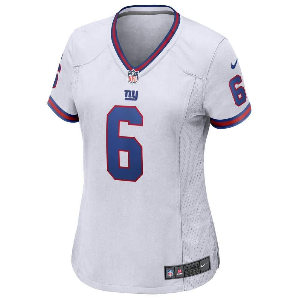 Jaxson Dart New York Giants Women's Alternate Vintage White Game Jersey White
