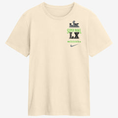 Seattle Seahawks Super Bowl LX Champions Long Ball T-Shirt Natural