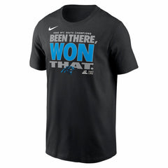 Carolina Panthers 2025 NFC South Division Champions Locker Room Trophy Collection T-Shirt Black