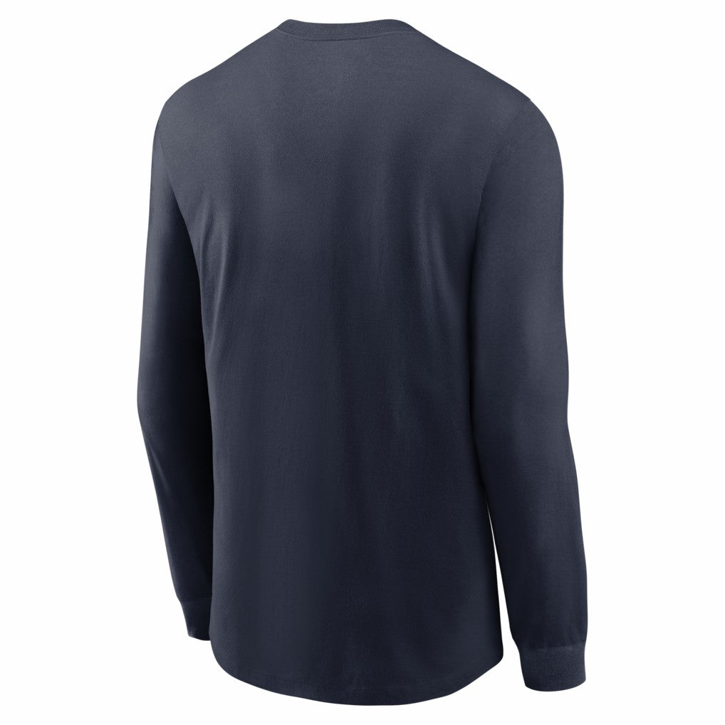 Chicago Bears 2025 NFC North Division Champions Locker Room Trophy Collection Long Sleeve T-Shirt Navy