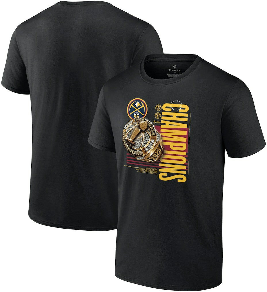 Denver Nuggets 2023 NBA Finals Champions Slam Bling Ring T-Shirt Black