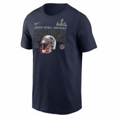New England Patriots 2025 AFC Champions Glory Shield T-Shirt Navy